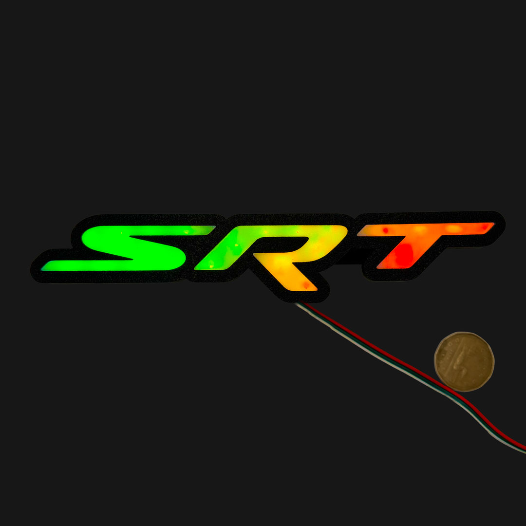 SRT LED Badge Combo Kit nighttime view